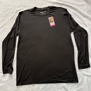 Bearbottom Shirt Size XL Long Sleeve Tech Performance Tee Black